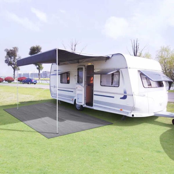 vidaXL Tappeto da Tenda 250x600 cm Grigio Chiaro