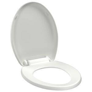 vidaXL Copriwater Ammortizzato a Sgancio Rapido Bianco