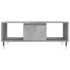 vidaXL Tavolino Salotto Grigio Cemento 90x50x36,5 cm Legno Multistrato