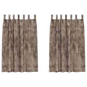 vidaXL Tende in Velluto 2 pz Cappuccino 175 x 140 cm Velluto