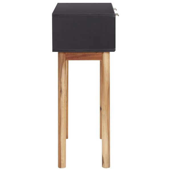 vidaXL Tavolo Consolle 70x30x75 cm in Legno Massello di Acacia e MDF