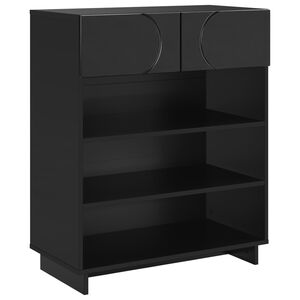 vidaXL Scarpiera 73 x 38 x 87,5 cm Legno ingegnerizzato Nero