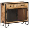 vidaXL Credenza 80x31x71 cm in Legno Massello di Mango Grezzo
