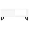 vidaXL Tavolino da Salotto Bianco 90x50x36,5 cm in Legno Multistrato