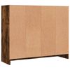 vidaXL Credenza Rovere Fumo 91x28x75 cm in Legno Multistrato