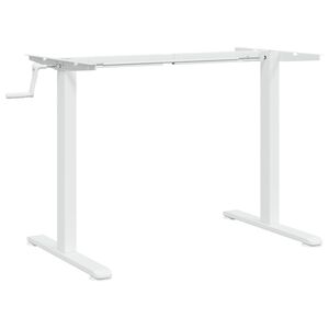 vidaXL Telaio Scrivania in Piedi Bianco (94-135)x60x(70-114)cm Acciaio