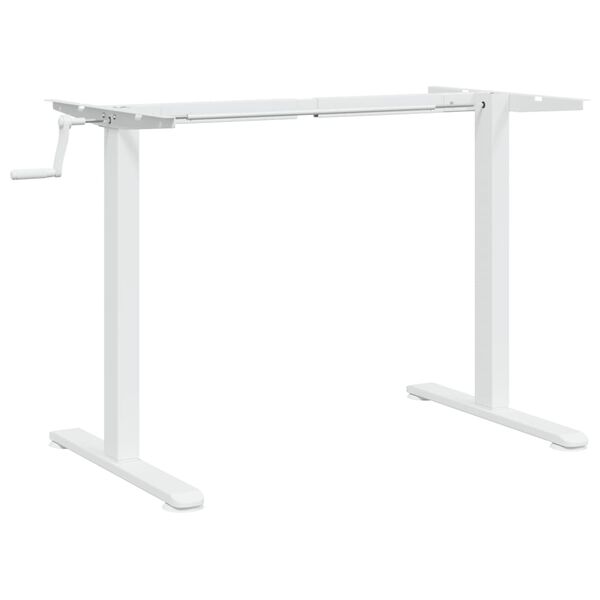 vidaXL Telaio Scrivania in Piedi Bianco (94-135)x60x(70-114)cm Acciaio
