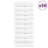 vidaXL Asciugamani Premium SOLUND 50 pz Bianco 30x30 cm 600 g/m&sup2;