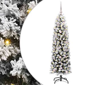 vidaXL Albero di Natale artificiale con 150 LED Verde 150 cm