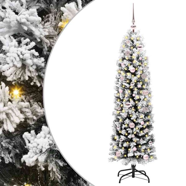 vidaXL Albero di Natale artificiale con 150 LED Verde 150 cm