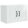 vidaXL Mobile da cucina con porta 2 pcs Bianco Lucido 60 x 31 x 40 cm
