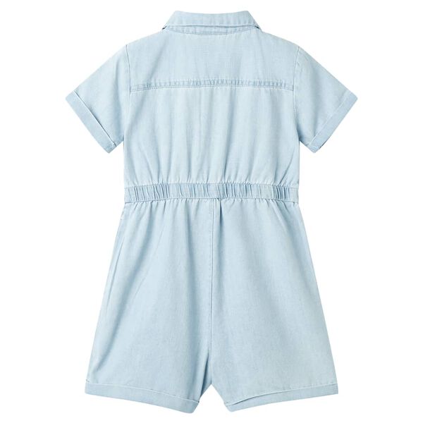 Tutina da Bambina a Maniche Corte Blu Tenue 92