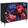vidaXL Credenza KIEL Rovere Nero 102 x 33 x 76 cm Legno ingegnerizzato