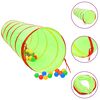 vidaXL Tunnel da Gioco per Bambini 250 Palline Verde 175 cm Poliestere
