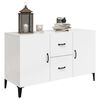 vidaXL Credenza Bianco Lucido 100x36x60 cm in Legno Multistrato