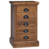 vidaXL Cassettiera Naturale 35 x 30 x 60 cm Legno di teak solido