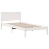vidaXL Struttura del letto Bianco 75 x 190 cm Legno massello di pino