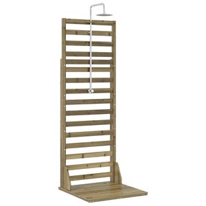 vidaXL Doccia da esterno 225 cm Naturale