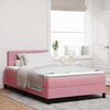 vidaXL Letto a molle con materasso Rosa 120 x 190 cm Velluto