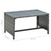 vidaXL Set Divani da Giardino 4 pz con Cuscini in Polyrattan Grigio