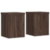 vidaXL Supporti per Piante 2 pz Marrone 15x15x20 cm Legno Multistrato