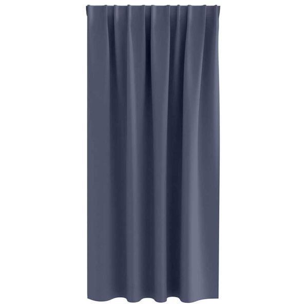 vidaXL Tende Blackout con Anelli 2 pcs Antracite 175 x 140 cm