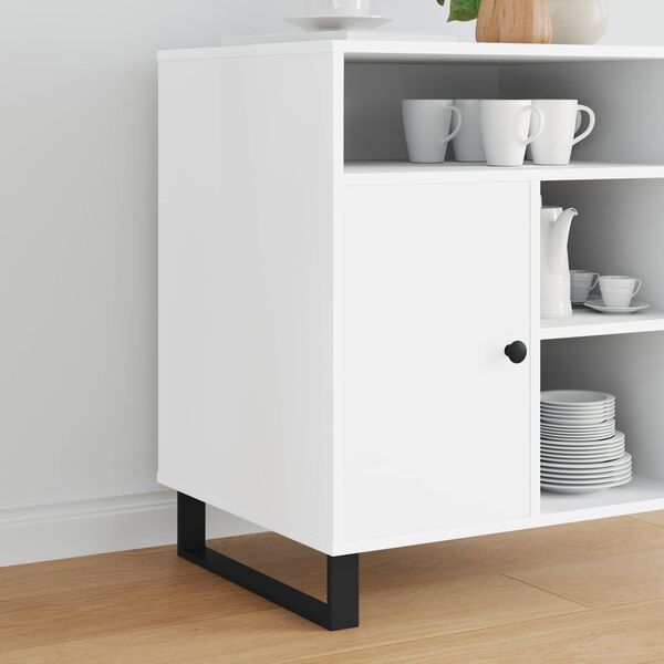 vidaXL Piedini per mobili 12 pcs Nero 43,6 x 4 x 10 mm Ferro