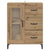 vidaXL Credenza con cassetto Rovere artigianale 69,5 x 34 x 90 cm