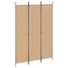 vidaXL Paravento a 5 Pannelli Beige 250 x 220 cm Tessuto