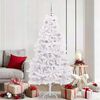 vidaXL Albero di Natale Artificiale con Rami Pieghevoli Bianco 180 cm