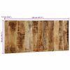 vidaXL Testiera 120 cm in Legno Massello di Mango Grezzo