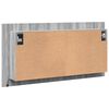 vidaXL Armadietto a Specchio con LED Grigio Sonoma 90x12x45cm Acrilico