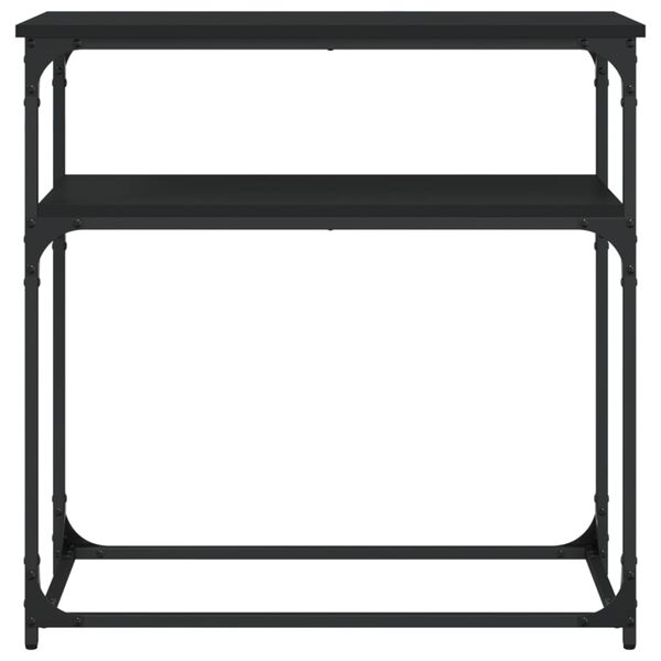 vidaXL Tavolino Consolle Nero 75x35,5x75 cm in Legno Multistrato