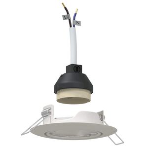 vidaXL Spotlight 6 pcs Bianco 9 x 9 x 2.5 cm Metallo