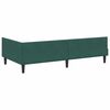 vidaXL Cornice del letto ad angolo Verde Scuro 80 cm x 200 cm Velluto