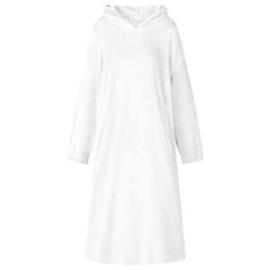 vidaXL Felpa coperta Bianco S Flanella