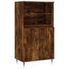 vidaXL Credenza Rovere Fumo 60x36x110 cm in Legno Multistrato