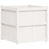 vidaXL Fioriera da Giardino Bianca 70x70x70 cm Legno Massello di Pino
