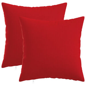 vidaXL Federa 2 pz HEERLEN Rosso 30 x 30 cm Tessuto