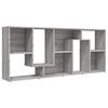 vidaXL Libreria Grigio Sonoma 67x24x161 cm in Legno Ingegnerizzato