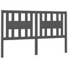 vidaXL Testiera per Letto Grigia 156x4x100cm in Legno Massello di Pino