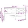 vidaXL Testiera Marrone e grigio chiaro 160 cm Legno di pino massello