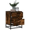 vidaXL Comodini Rovere Fumo 2 pz 40x31x50 cm in Truciolato