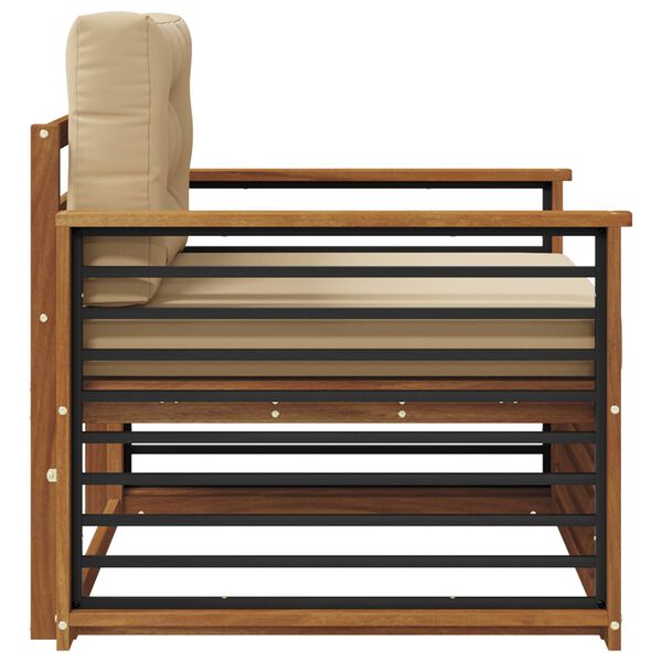 vidaXL Set di divani da esterno Legno di Acacia Massello e Poliestere