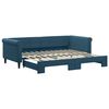 vidaXL Divano Letto con Letto Estraibile Blu 90x200 cm in Velluto