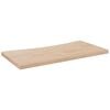 vidaXL Piano Scrivania 80x40x2,5 cm in Legno Massello di Pino