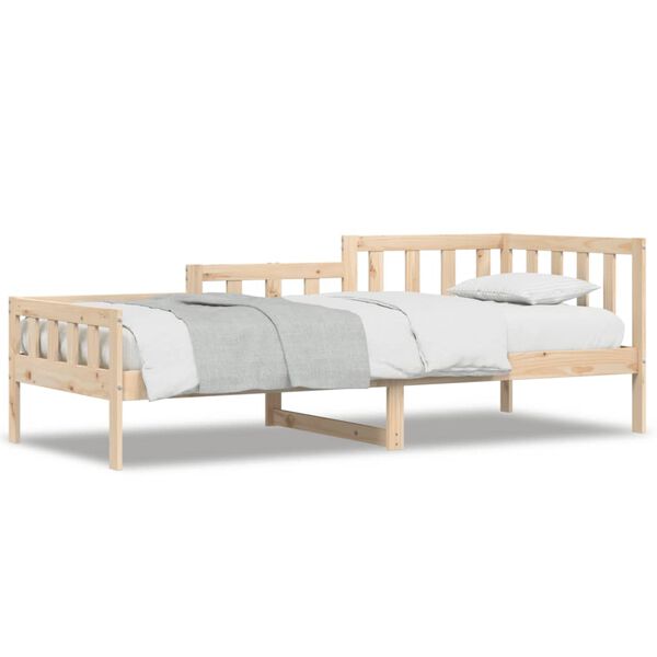 vidaXL Dormeuse senza Materasso 90x190 cm in Legno Massello di Pino