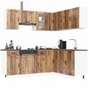 vidaXL Set Mobili da Cucina 11 pz Lucca Legno Antico in Truciolato