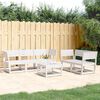 vidaXL Set Salotto da Giardino 5 pz Bianco in Legno Massello di Pino