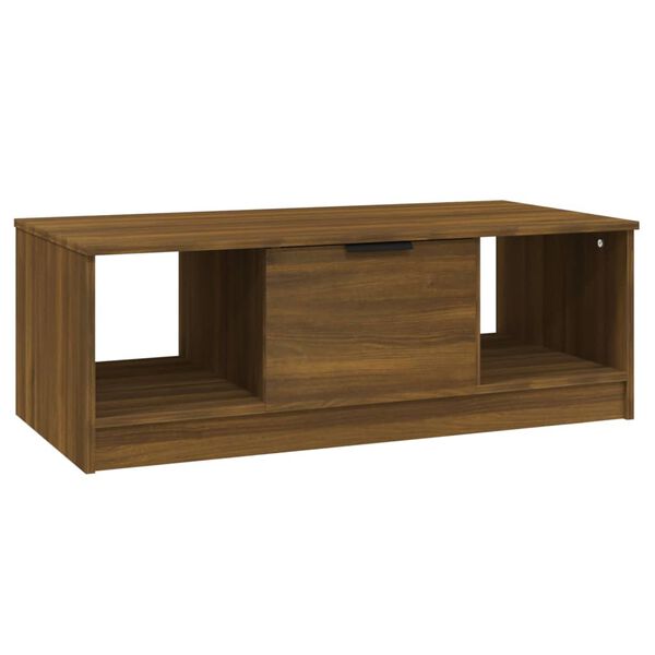 vidaXL Tavolino Salotto Rovere Marrone 102x50x36 cm Legno Multistrato